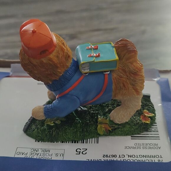 Danbury Mint Shih Tzu Perpetual Calendar September Dog Figure School Days - Picture 4 of 6